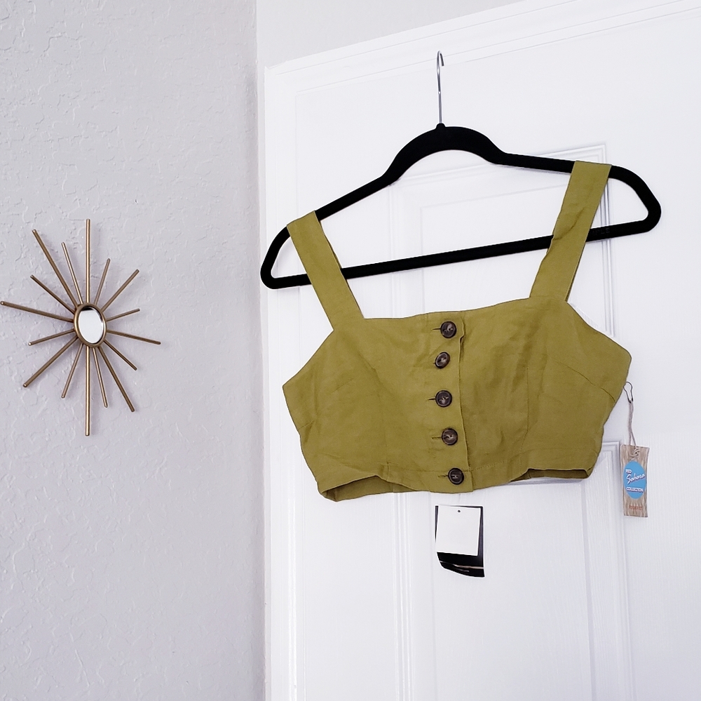 Forever 21 Cropped Woven Top